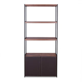 Sara - Bookshelf - Walnut & Sandy Black