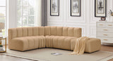 Arc - Velvet 5 Piece Corner Modular Sofa