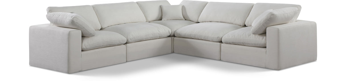 Comfy - 5 Piece Linen Modular Corner Sectional