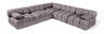 Orin - Velvet Fabric 5 Piece Modular Sectional