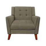 Luminaesque - Fabric Upholstered Armchair With Tufted Back