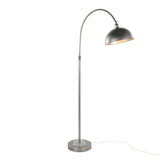 Emery - Metal Floor Lamp - Vintage Metal, Clear Crystal
