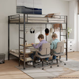 Ethan - Bunk Bed With Desk, Charging Station, Storage Shelves