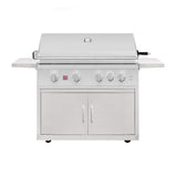 Summerset TRL Pro 40-in 4 Burner Freestanding Natural Gas Grill w/ Rear Infrared Burner & Rotisserie Kit