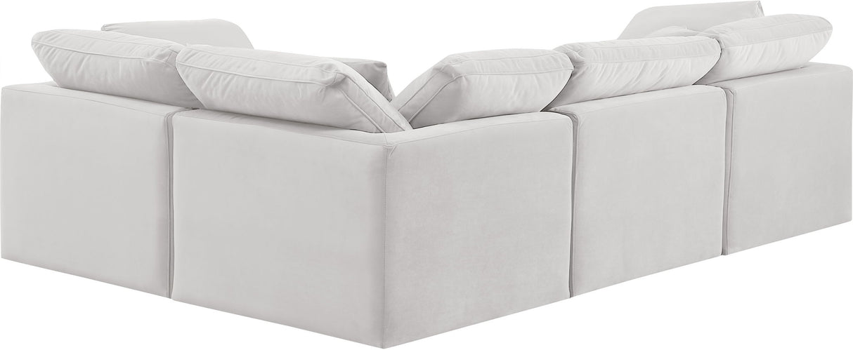 Indulge - Velvet 4 Piece Modular Corner Sectional