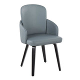 Dahlia - Contemporary Dining Chair (Set of 2) - Black Wood