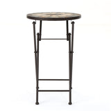 Silvester - End Table - Beige / Black
