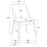 Hutchins - Dining Side Chair (Set of 2) - Gray / Brown