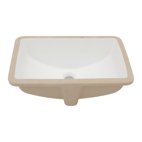 Modern Ceramic Undermount Bathroom Sink With Overflow, High Quality