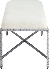 Valley - Bench With Silver Frame