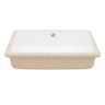 Modern Ceramic Rectangular Undermount Bathroom Sink With Overflow