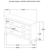 Sansome - 6 Drawer Bedroom Dresser With Pulls - Oak