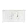 TV Stand For TVs Up To 65", Modern Entertainment Center Media Console Cabinet With 2 Spacious Storage Space, Solid Wood Legs For Living Room