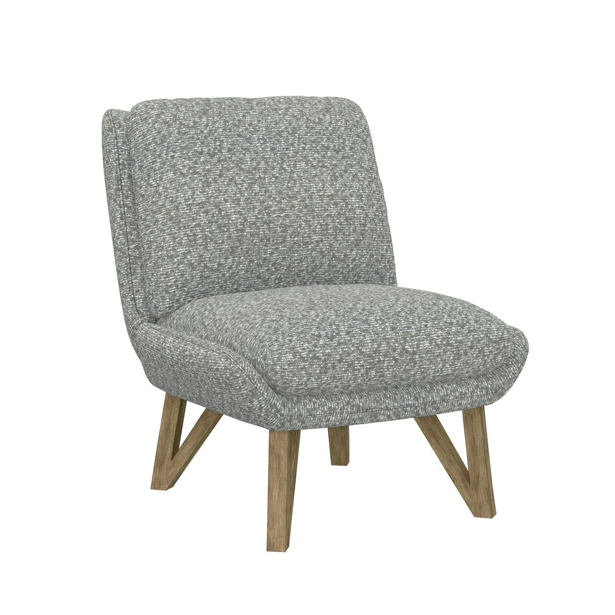 Armless Accent Chair - Gray