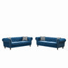 Chesterfield Set With Roll Armrest & Nailhead