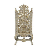 Danae - Arm Chair (Set of 2) - Synthetic Leather , Champagne & Gold