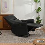 360° Modern Small Rocking Swivel Recliner Chair With Side Pocket