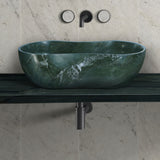 Bathroom Vessel Sink With Wavy Design