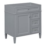 Bathroom Vanity With 2 Drawers And Tip-Out Drawer, Storage Cabinet
