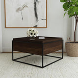 Fulton - Square - Mango Wood Coffee Table - Dark Brown
