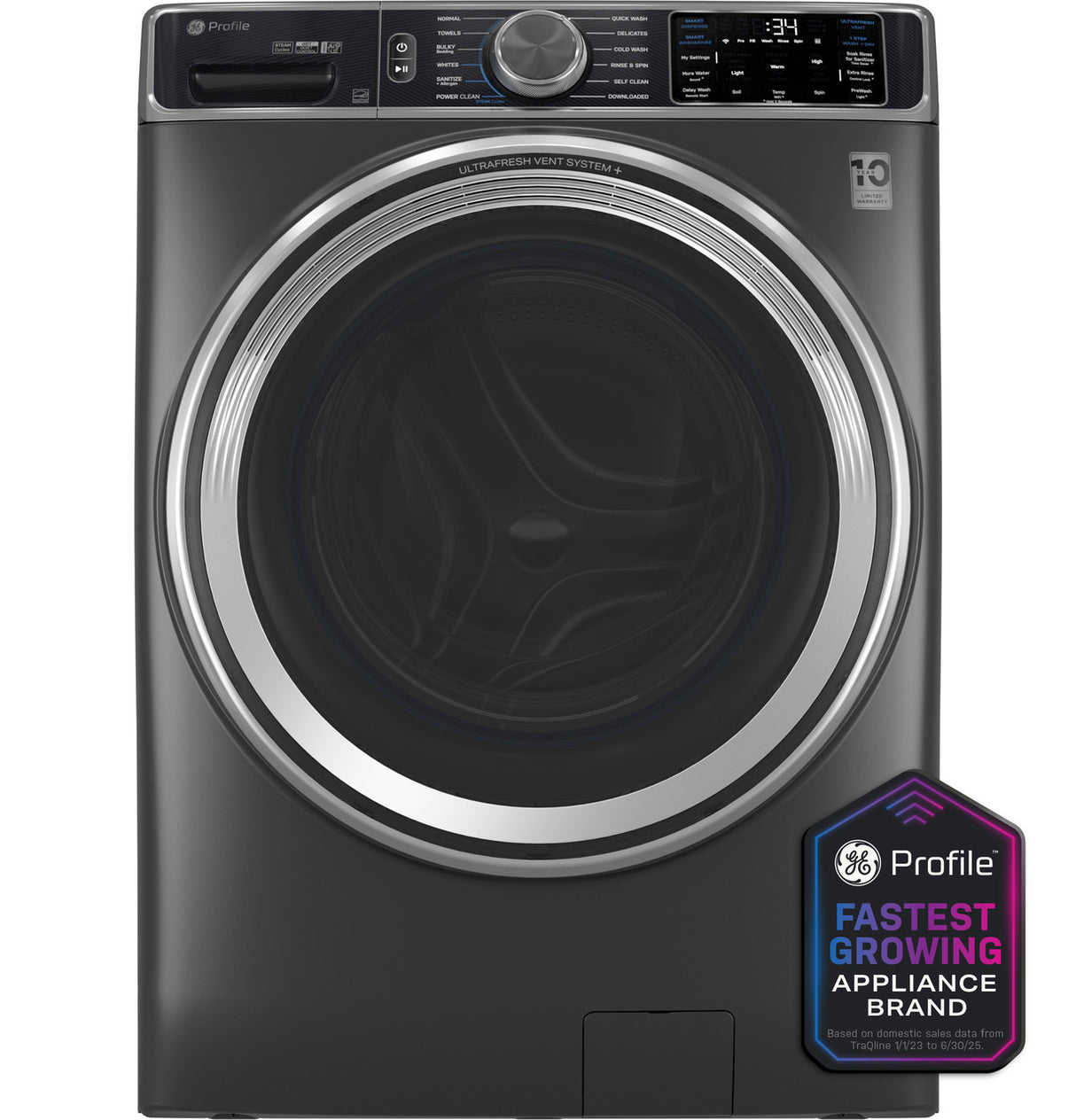 GE Profile PFW955SPWDS washer - angled view