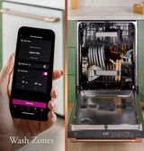 Café CDT888P4VW2 Ultra Wash zones illustration