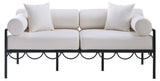 Portofino - Resilient Water Repellent Fabric 69.75" Upholstered Outdoor Patio Loveseat