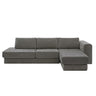 L-Shaped Modular Sofa With Double Layer Cushion