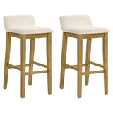 Annikah - Modern Transitional Wood Bar Height Kitchen Bar Stool