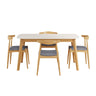 5 Piece Dining Set With Upholstered Chairs