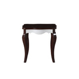 Mathias - End Table - White & Walnut