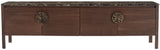 Varenna - 69" Genuine Marble And Acacia Wood Media Console