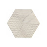 Hexagon Natural Stone Marble Tile, 3D Fluted (Set of 12)