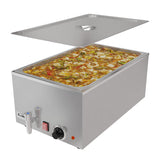 21 Qt. One-Section Electric Countertop Food Warmer With Faucet, CFW-1T.