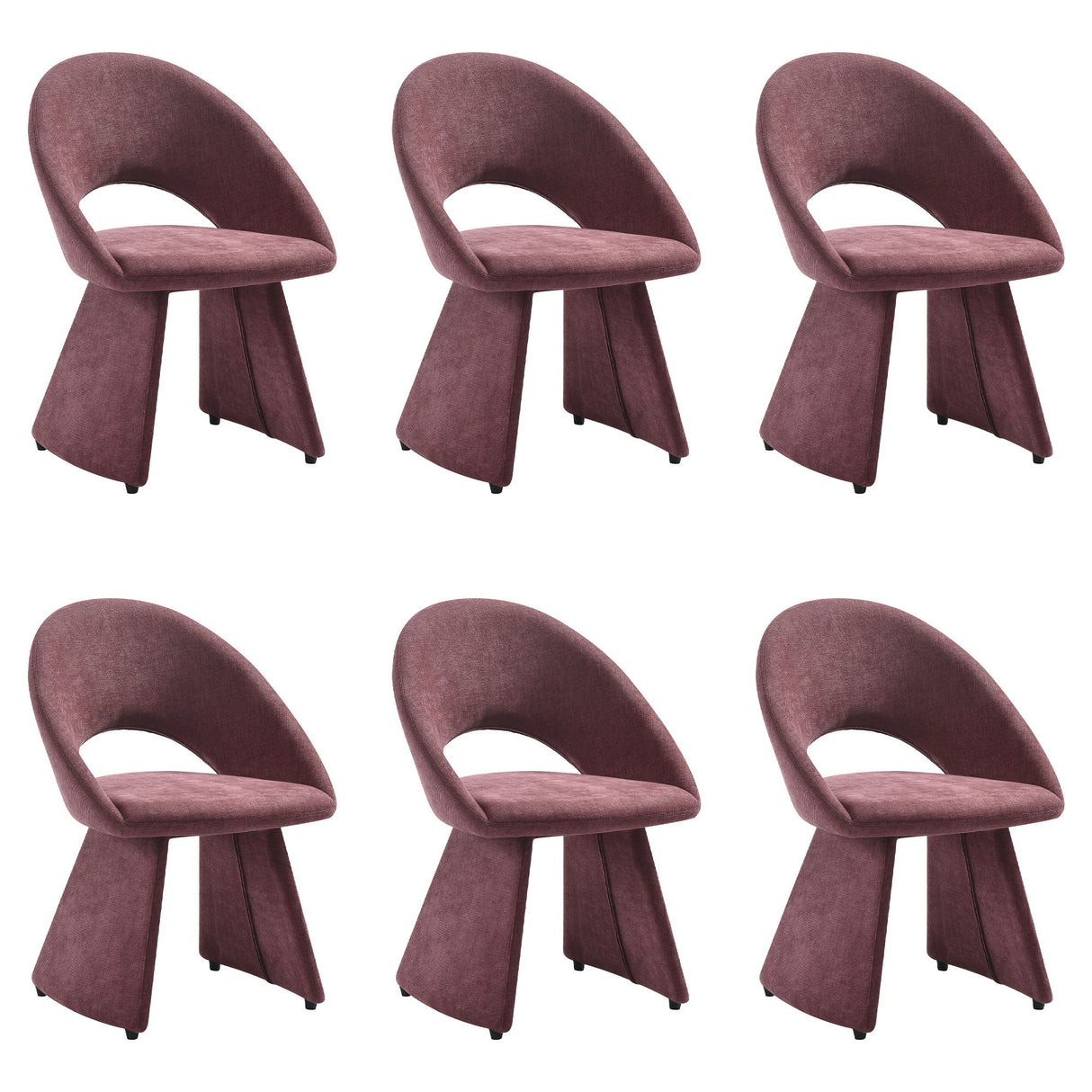 Angelina - Modern Curved Back Upholstered Dining Chair