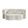 Floor Convertible Sleeper Sofa Bed With 2 Pillows