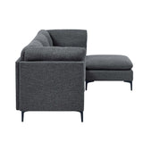 Upholstered Modular Sectional & Tall Legs