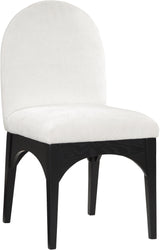 Waldorf - Chenille Dining Side Chair With Black Legs