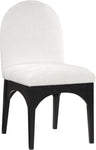Waldorf - Chenille Dining Side Chair With Black Legs
