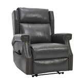 Manual Recliner Chair  With Heavy Duty Motion Mechanism, 8 Vibrating Nodes And 3 Massage Modes For Living Room