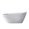 Special-Shaped Freestanding Slipper Bathtub, Overflow & Pop Up Drain