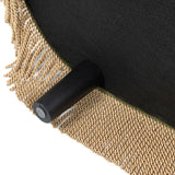 Melinda - Oval Tufted Bullion Fringe Storage Bench