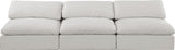 Comfy - Linen Modular Armless Sofa 3 Seats
