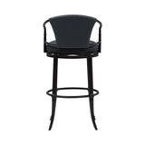 Otis - Upholstered Swivel Bar Height Barstool