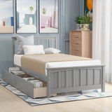 Platform Bed With Two Drawers