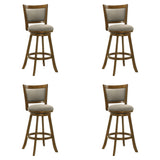 Aiden - Modern Farmhouse Swivel Wood Bar Height Kitchen Bar Stool