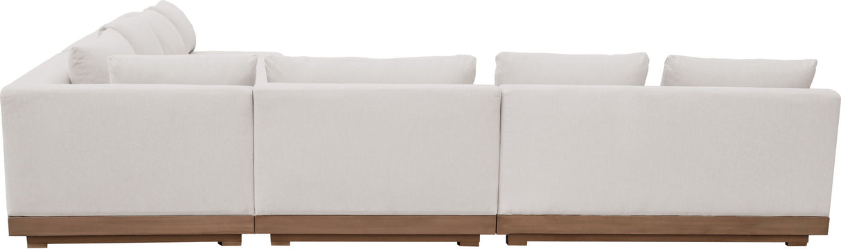 Solace - Olefin Performance Fabric 4 Piece Outdoor Patio Modular Sectional