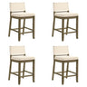 Yaneli - Contemporary Natural Wood Counter Height Kitchen Bar Stool