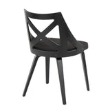 Charlotte - Farmhouse Chair (Set of 2) - Black Wood