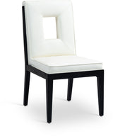 Gwendolyn - Faux Leather Dining Side Chair With Black Frame (Set of 2)